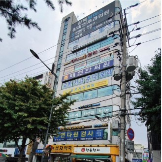 2022년 미아동 도봉로 주변  간판 정비후 전경